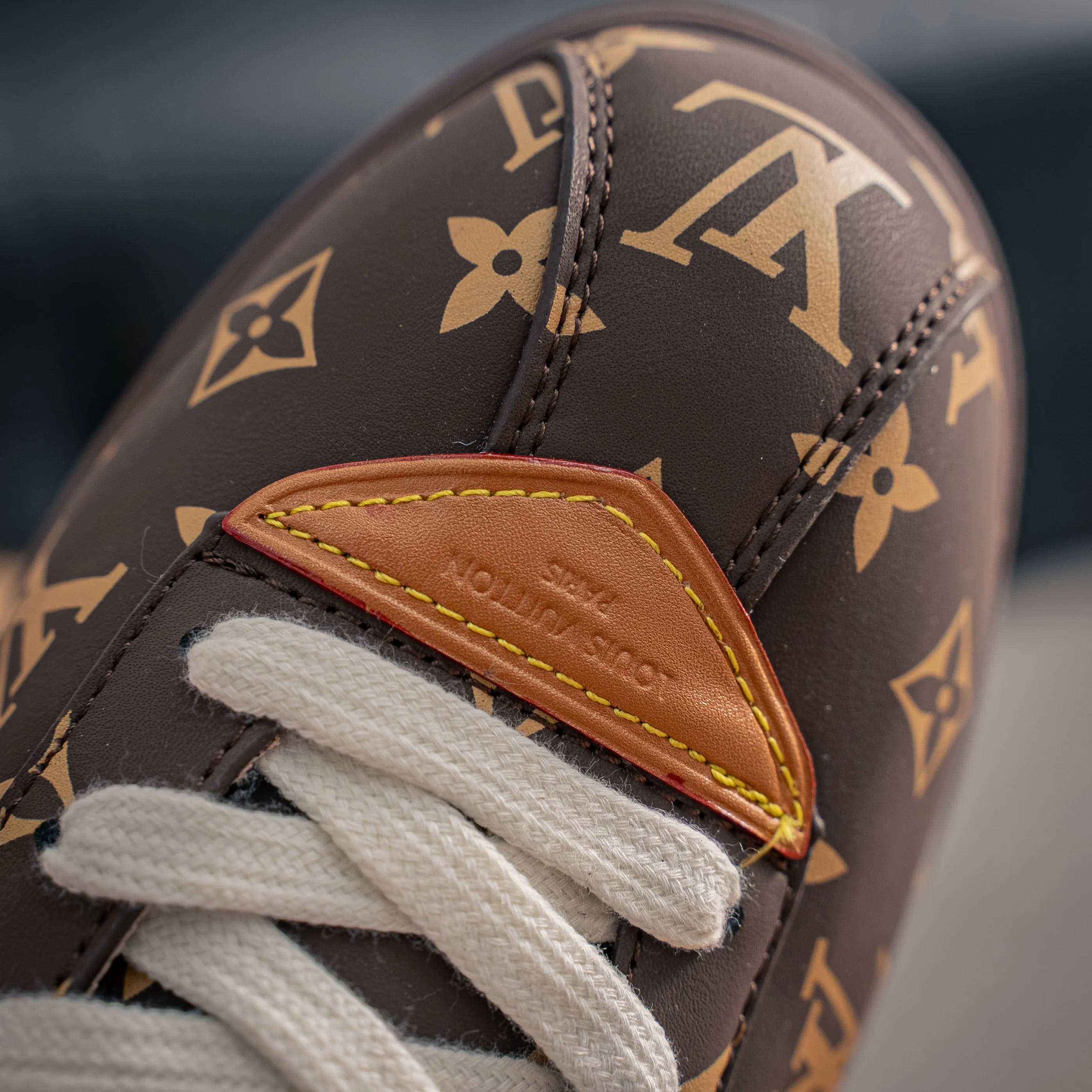 # LOUIS VUITTON x Nigo lv Buttersoft Cowhide Leather FW 25 Lace-Up Low-Top Shoes Same Style